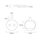 Fékbetét elektromos rollerekhez univerzális (v13)