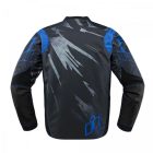 ICON Overlord kék-fekete motoros kabát (M)